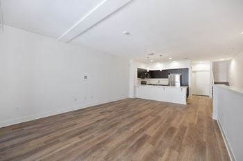Wood inspired plank flooring *in select units